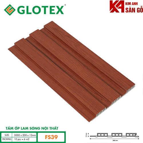 Tấm Ốp Lam 3 Sóng Nội Thất Glotex FS-39